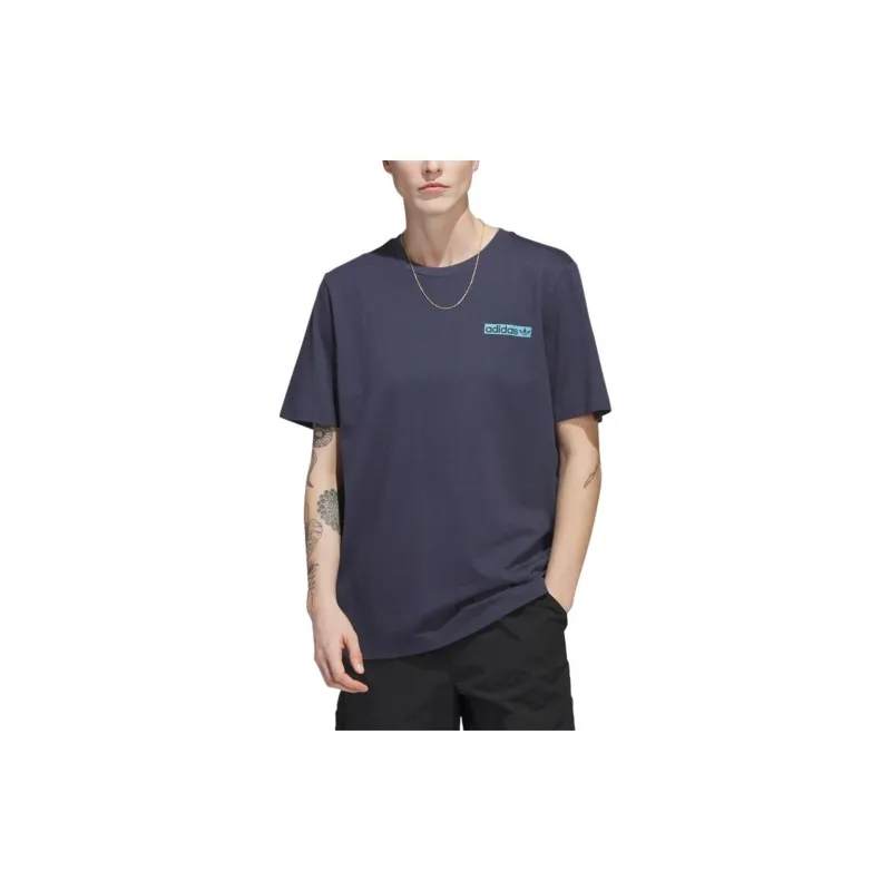 Adidas Originals T Shirt Men's Dark Navy Blue-2