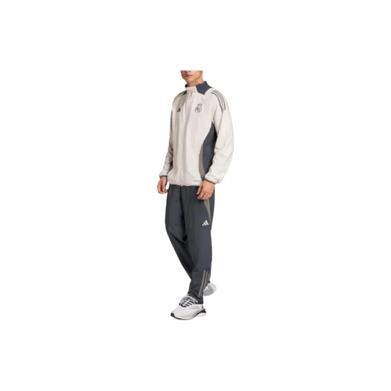 Adidas Real MadridTiro 24 Competition Presentation Track Top Jackets Coats Men's Light Purple / Gray / Charcoal Gray-2