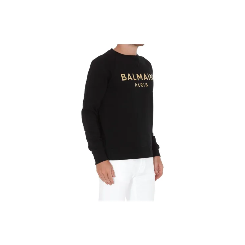 BALMAIN Sweatshirts Men Black-5