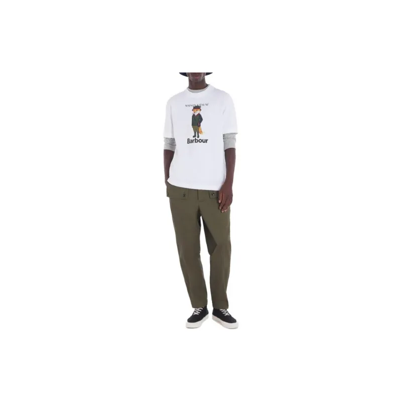 Maison Kitsune Barbour X Mk Beaufort Fox Tee-2