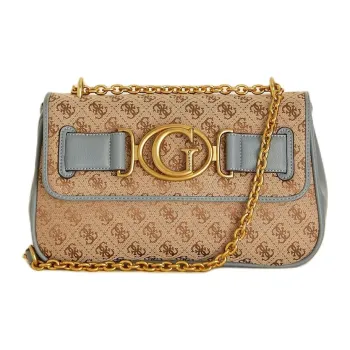 GUESS Artificial Leather Shoulder Bag Crossbody Bag Regular Women's Blue