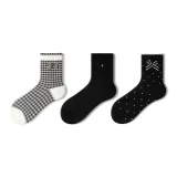 Bowknot Crew Socks Set B - Triple Pack