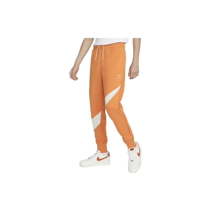 Nike Swoosh print Fleece Track Pants-1
