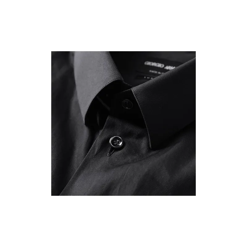 GIORGIO ARMANI FW23 Shirt Men's Black-5