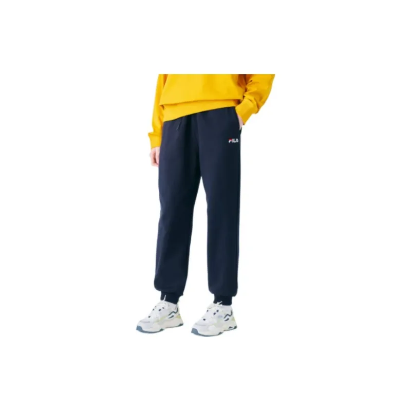 FILA Knitted Sweatpants Unisex Black-5