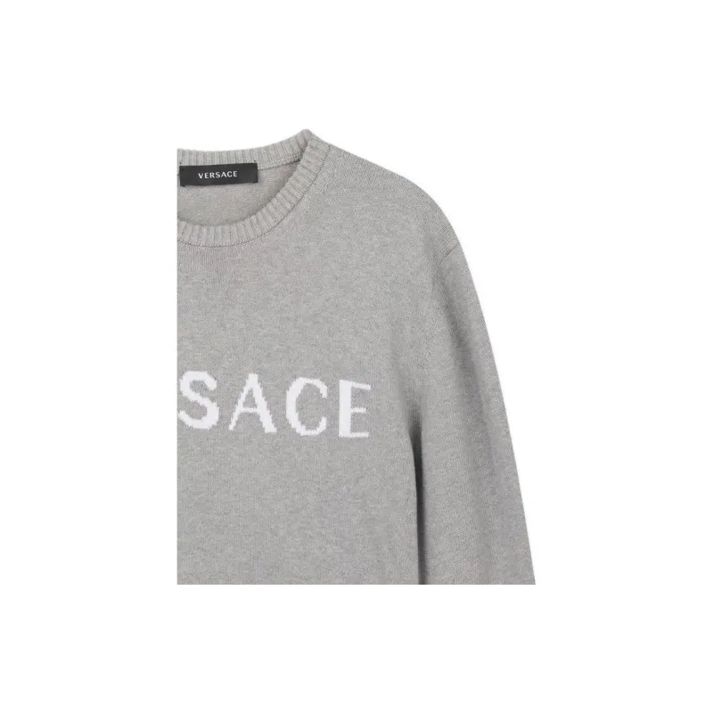 VERSACE Sweaters Men Gray-6
