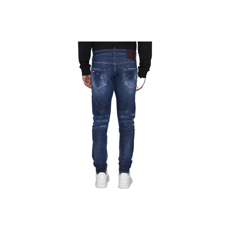 DSQUARED 2 Logo Patch Distressed Jeans-3