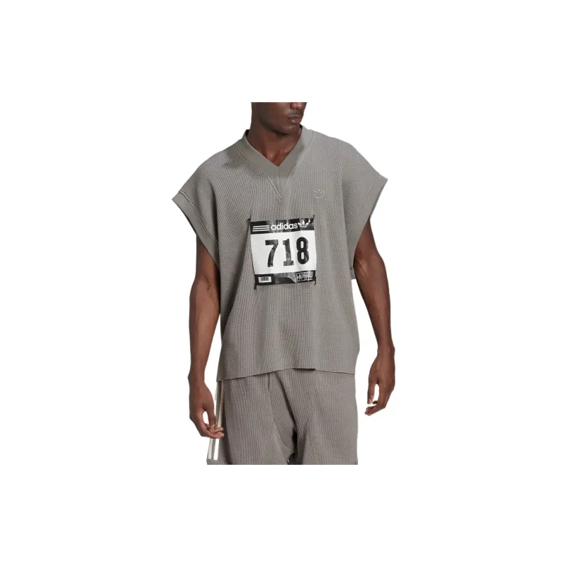 Adidas Originals Blue Version Collection Tank Tops Men Gray-1