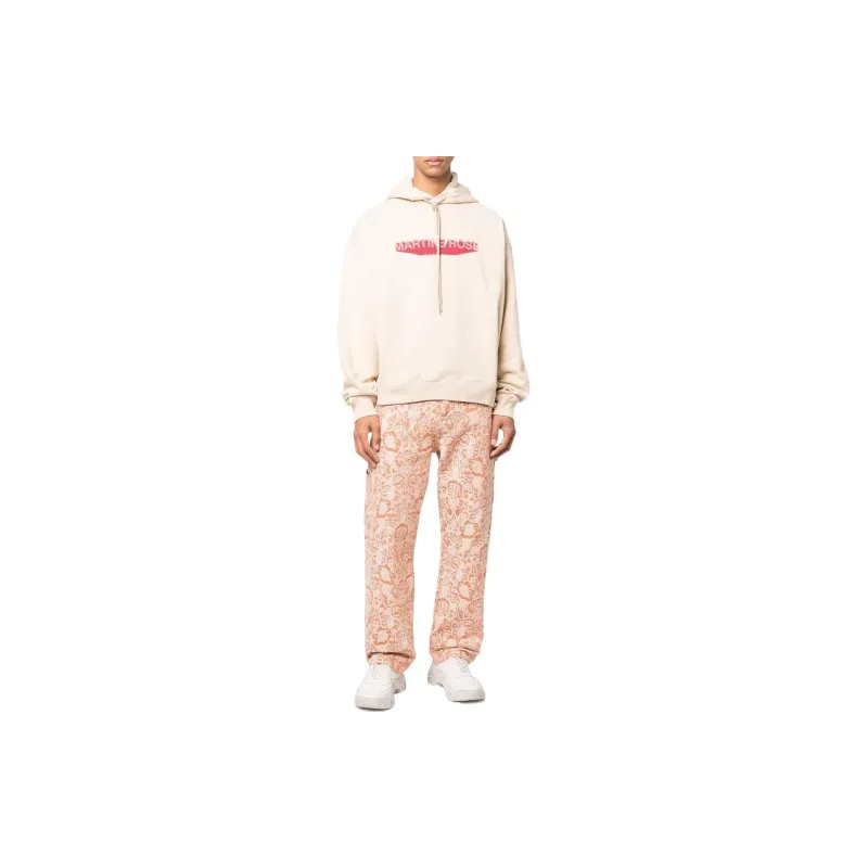 Martine rose Logo Print Drawstring Hoodie-3