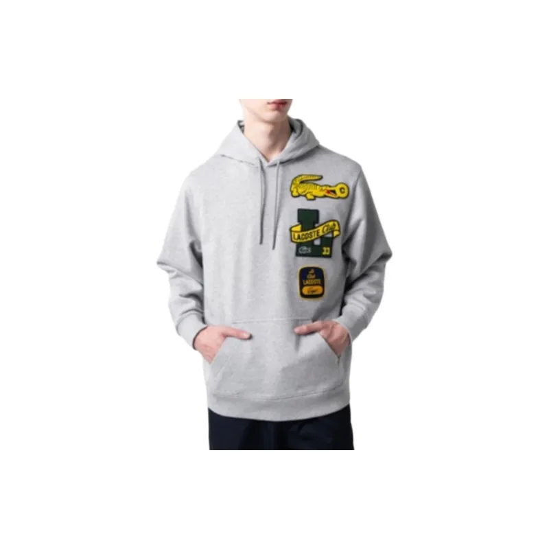 LACOSTE Sweatshirts Men Gray-4