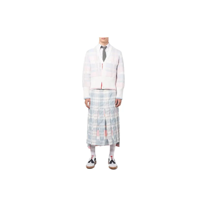 THOM BROWNE Checked Long sleeved Shirt-1