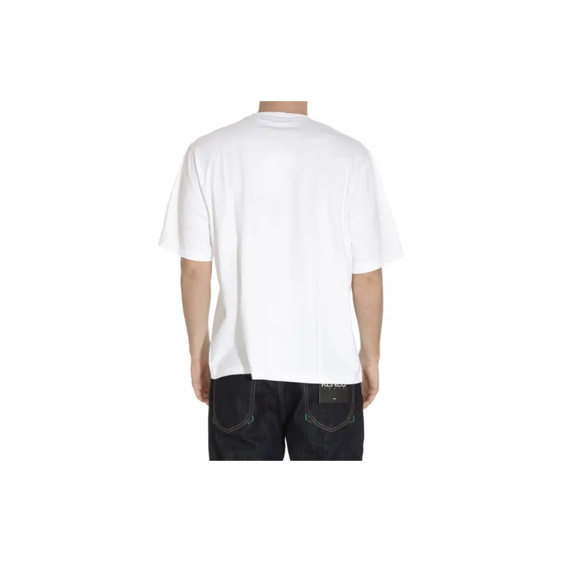 KENZO Classic Tiger Head T Shirts Men White-5