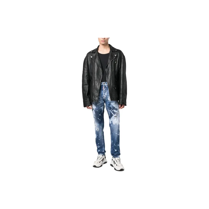 DSQUARED 2 Paint Splatter Effect Distressed Jeans-1