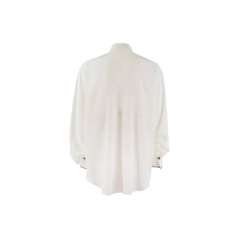 Brunello Cucinelli Flap Pocket Long Sleeved Shirt-1