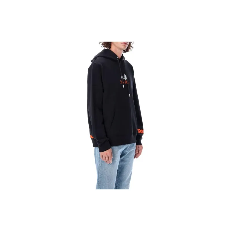 GCDS Daffy Duck-print Drawstring Hoodie-3
