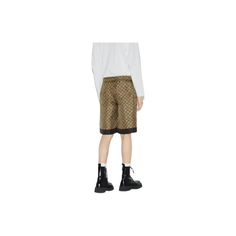 GUCCI Gg Horsebit Print Knee Length Shorts-3
