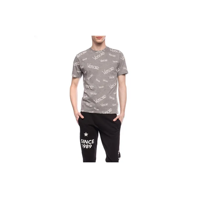 VERSACE T Shirts Men Gray-5