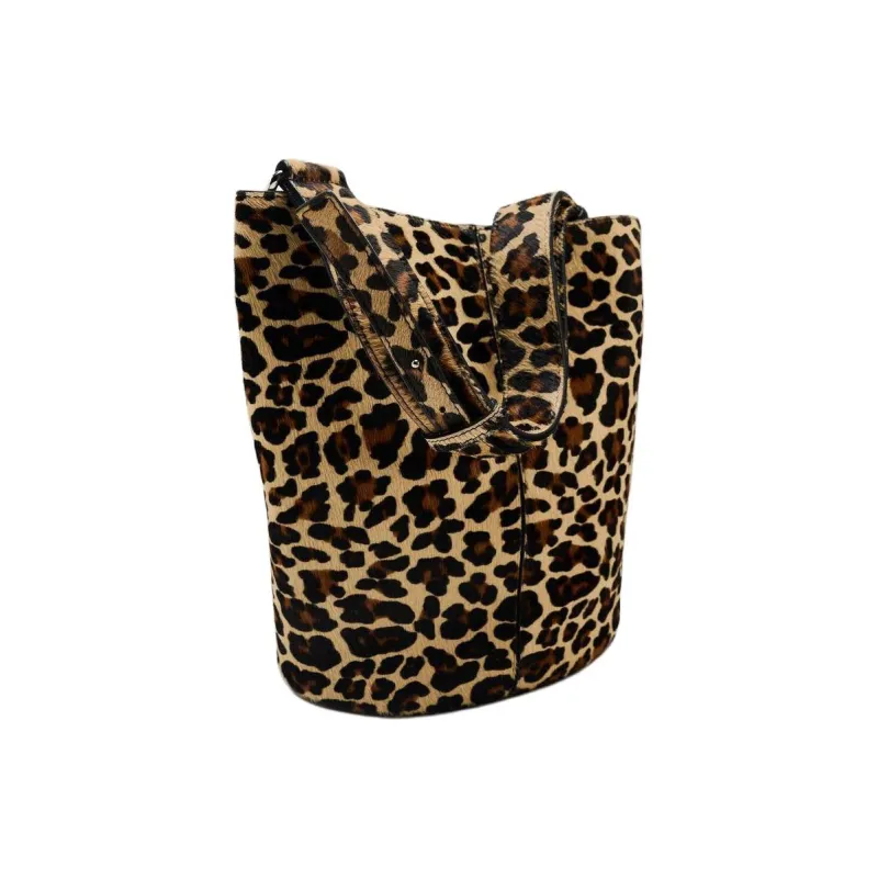 ZARA Cowhide Portable Crossbody Bag Shoulder Bag Women's Leopard Print-1