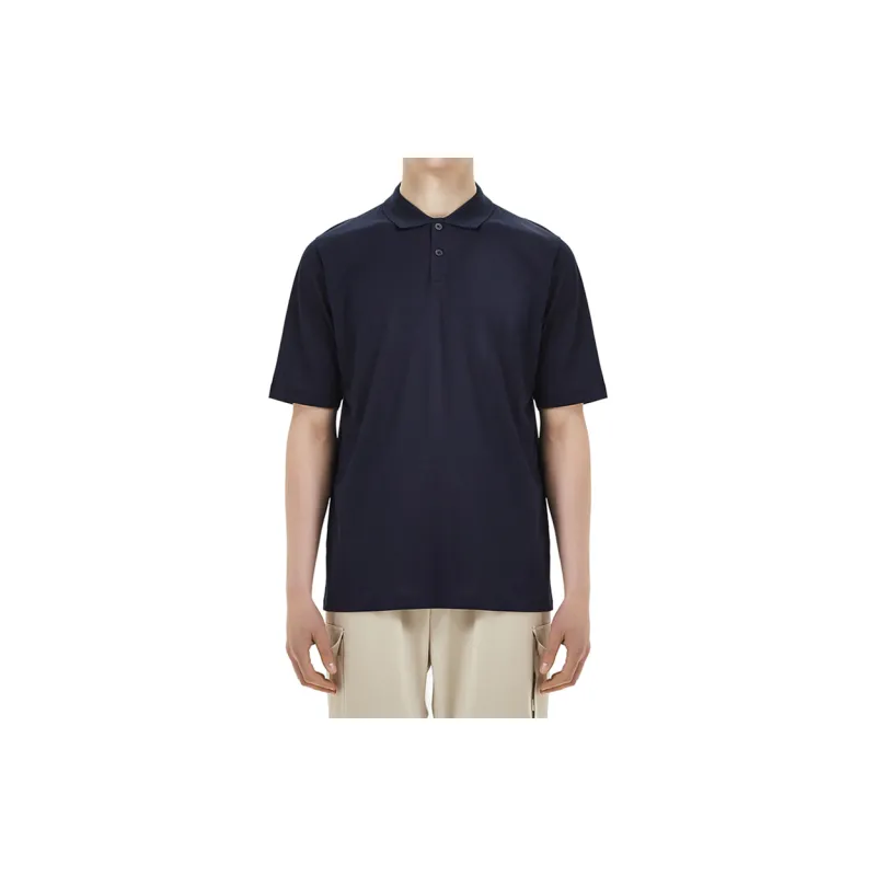 Y 3 Polo Shirts Men Navy Blue-2