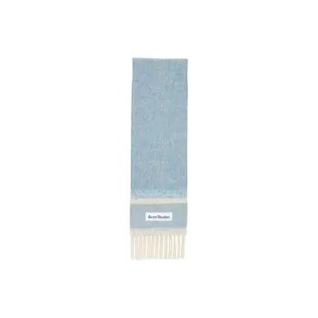 Acne Studios Logo Patch Fringed Scarf
