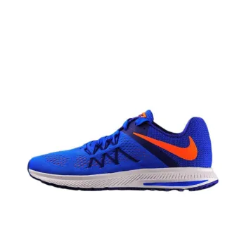 Nike Zoom Winflo 3 Cushioned Slip Resistant Low Top Running Shoes Men's Blue