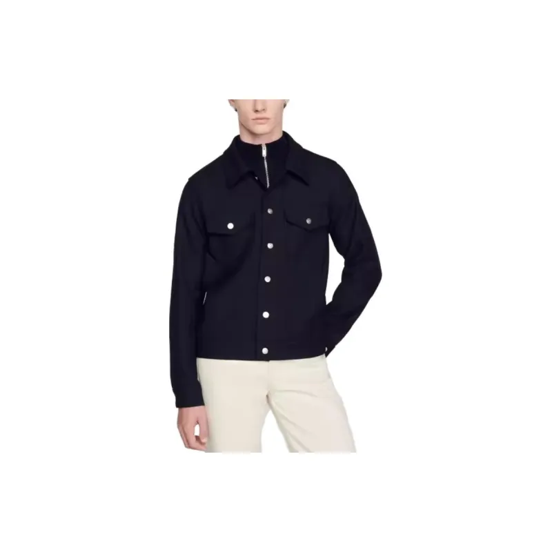 Sandro Jackets Men Black-1