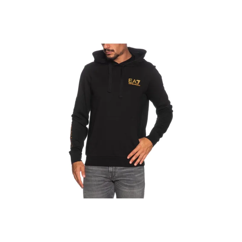 EMPORIO ARMANI EA7 Sweatshirt Men's Black Gold-3
