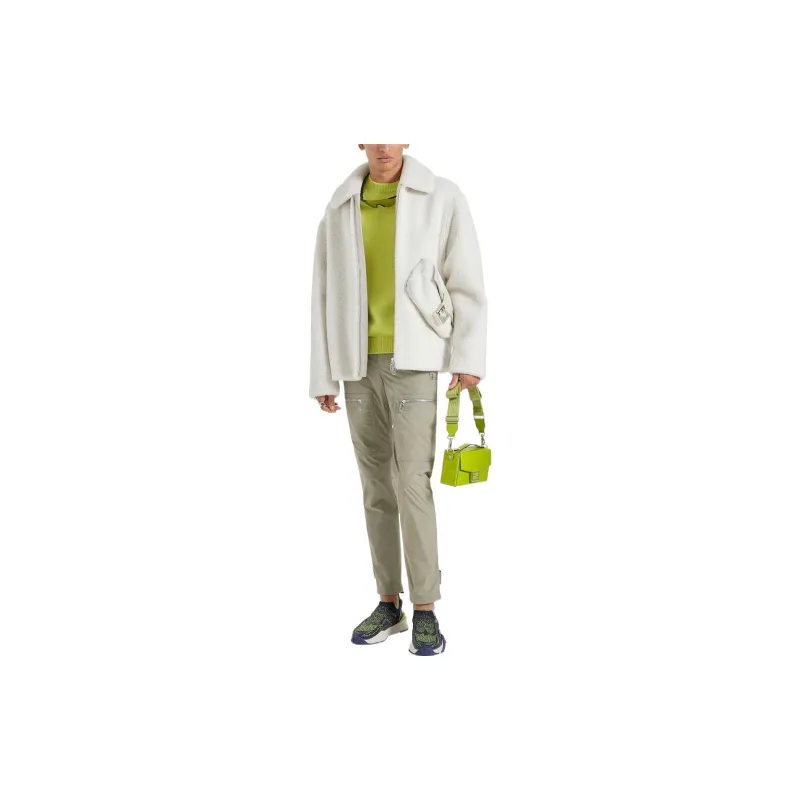 FENDI Cashmere Sweaters Men Green-3