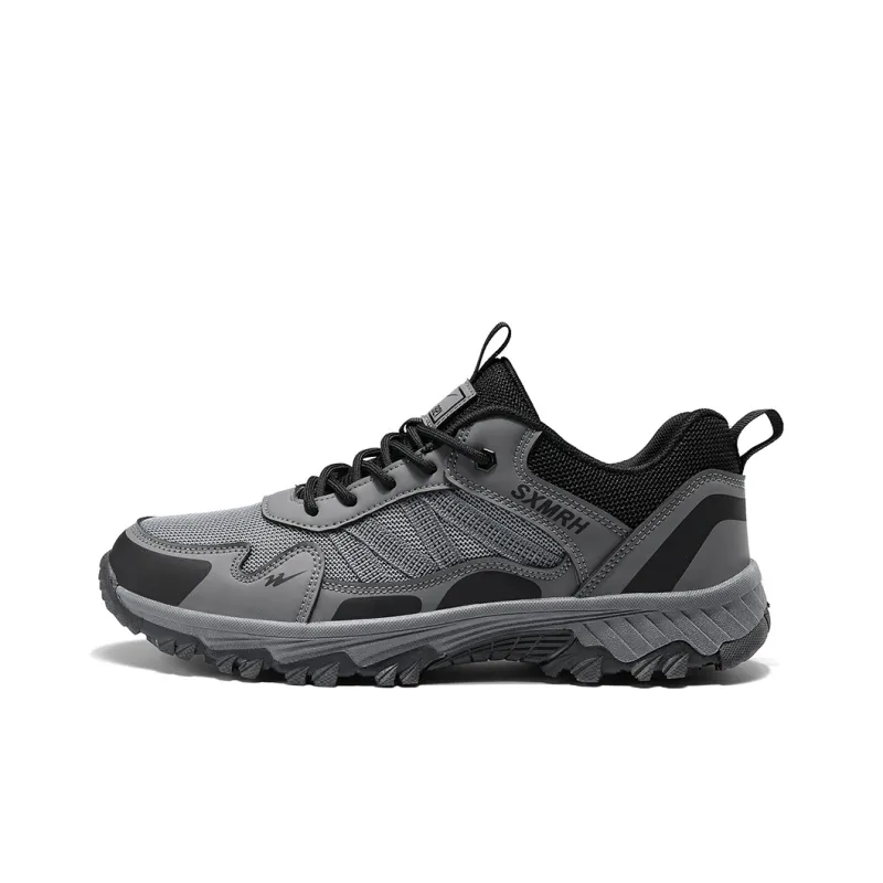 Binary Low Top Hiking Shoes Men's Dark Gray-0