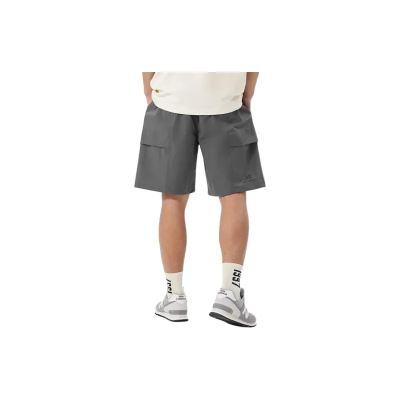 New Balance Centered Living Casual Shorts Men Gray-4