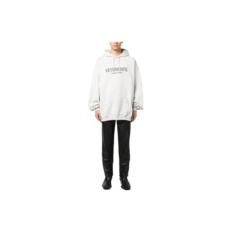 Vetements Sweatshirts Men Gray White-1