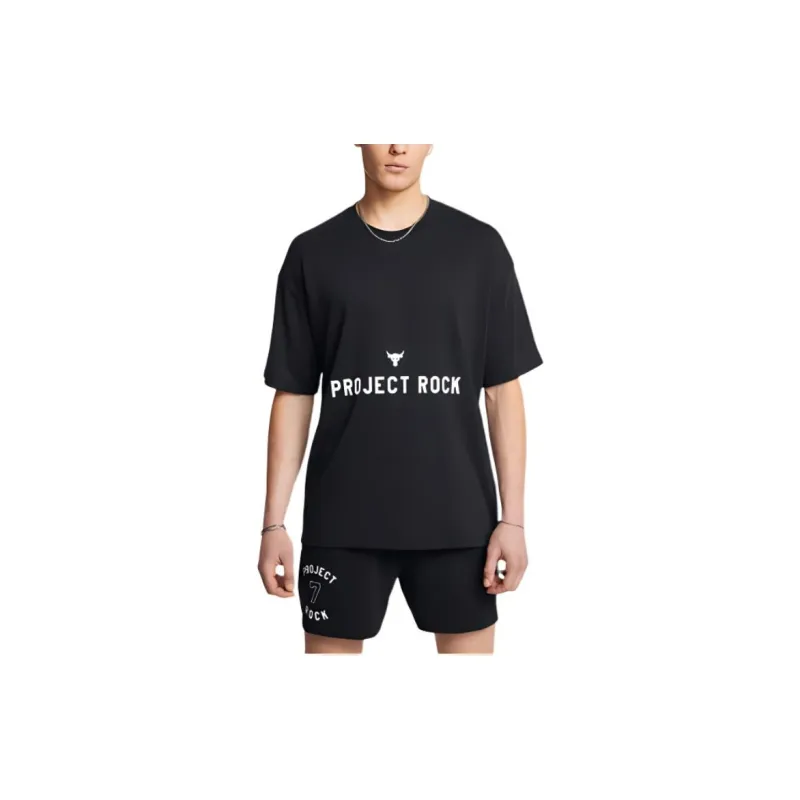 Under Armour Johnson BADGE OF HONOR T Shirt Men's Black-3
