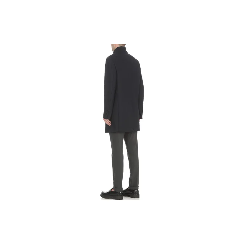 FAY Single-breasted Wool-blend Coat-3