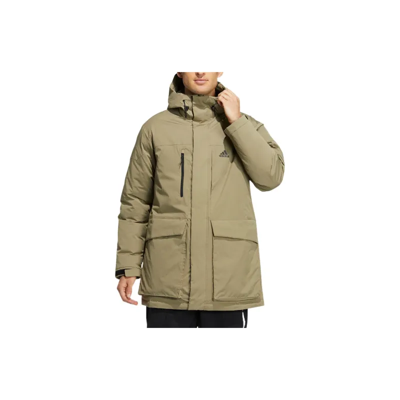 Adidas Down Parka Down Jacket Men's Green-4