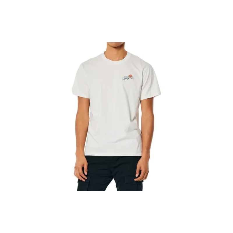 Hollister T Shirts Men Ivory California-1