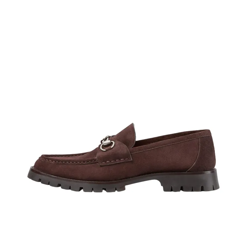 GUCCI Horsebit Loafers Men's Red-0