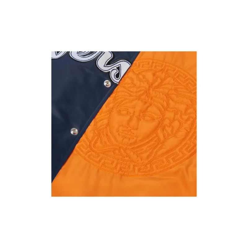 VERSACE Logo Embroidered Button Up Jacket-2