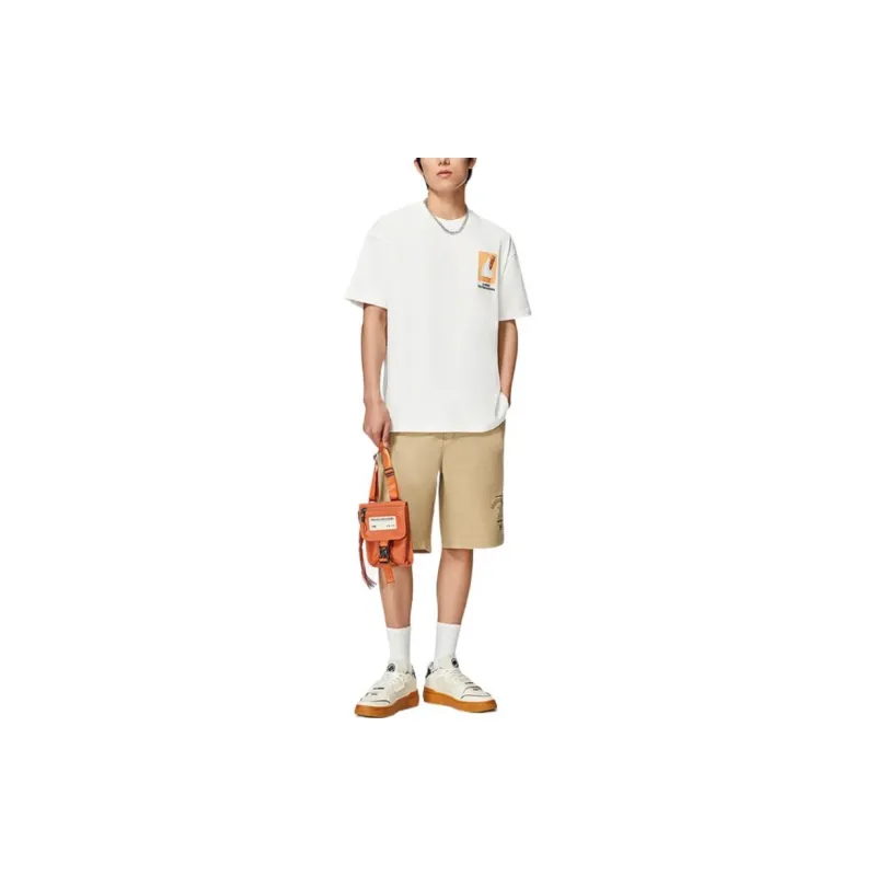 LiNing T Shirts Unisex White-2