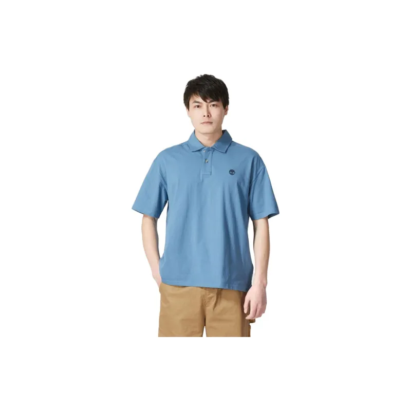 Timberland Polo Shirts Men Sky Blue-2