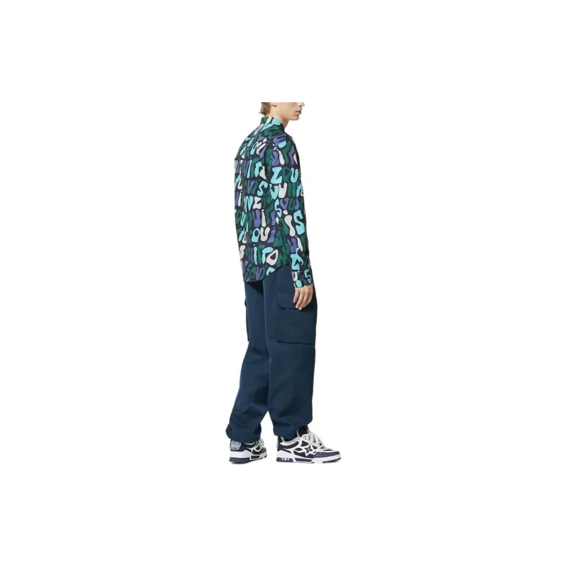 LOUIS VUITTON Shirt Men's Green-4