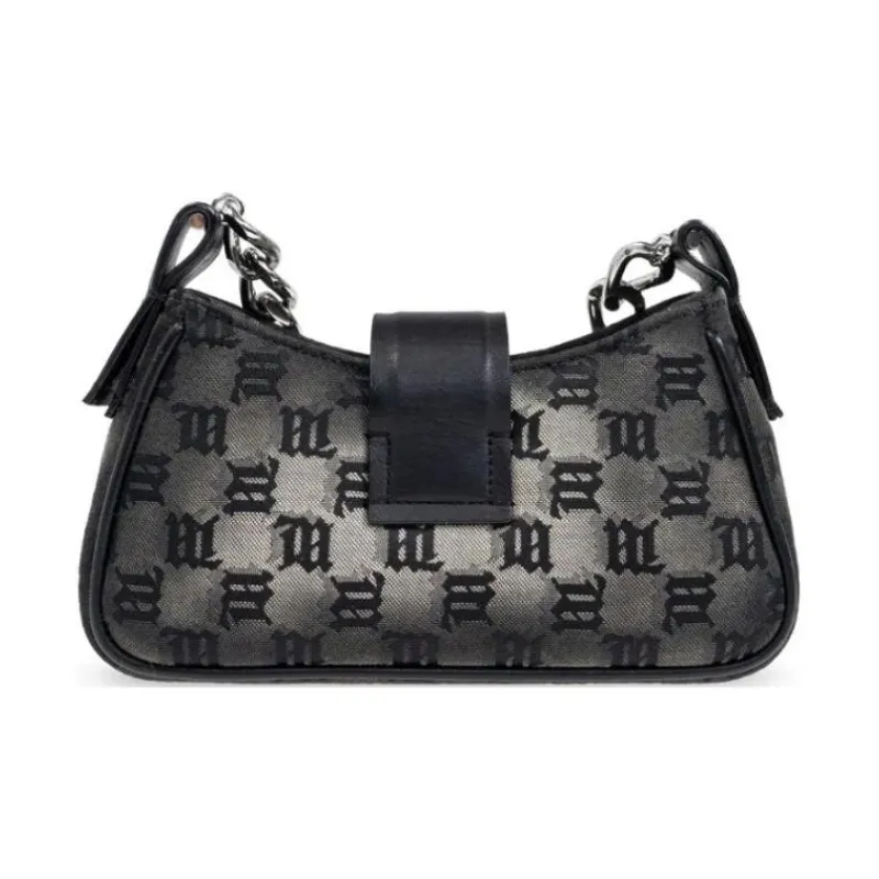 Misbhv Monogram Letter Plaque Chain Shoulder Bag-5