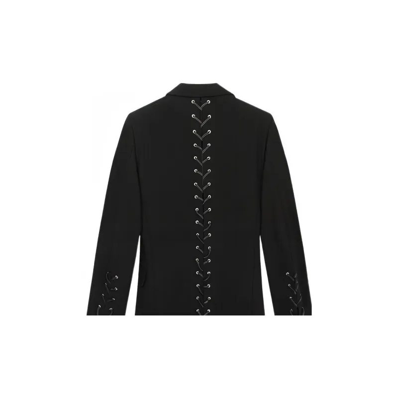 VERSACE VERSACE SS23 Coats Unisex Black-3