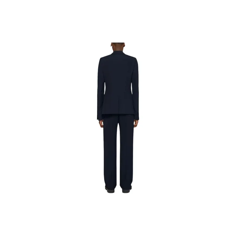 Givenchy Tailored Pants In Wool With Satin Piping Casual Pants Men's Night Blue-2