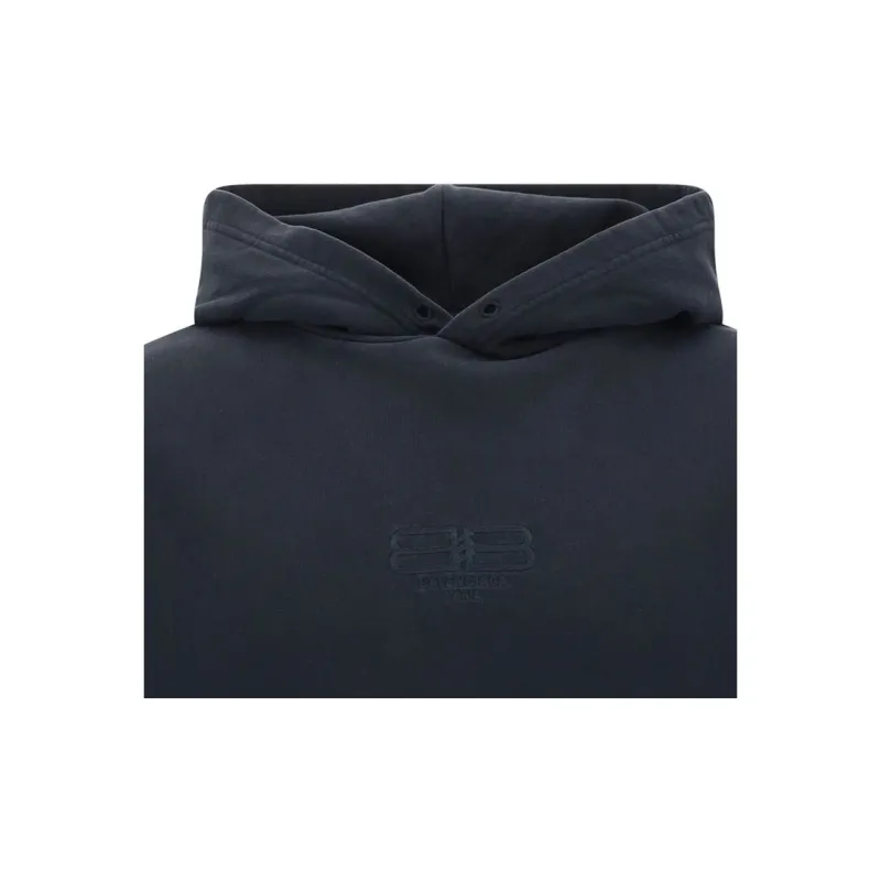 Balenciaga Bb Logo Long Sleeved Hoodie-4
