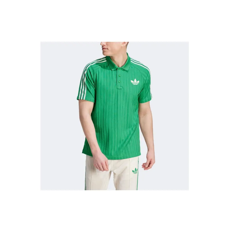 Adidas Originals SS23 Adicolor 70s Retro Series Polo Shirt Men's Green-3
