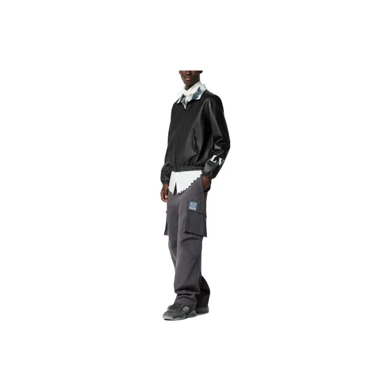 LOUIS VUITTON SS23 Leather Jackets Coats Men's Black-3