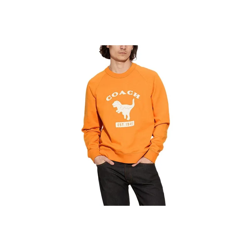 COACH Rexy Sweatshirts Men Orange-1