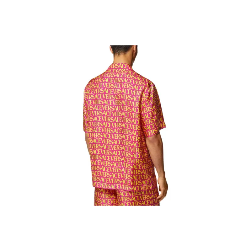 VERSACE Shirts Men Red-3