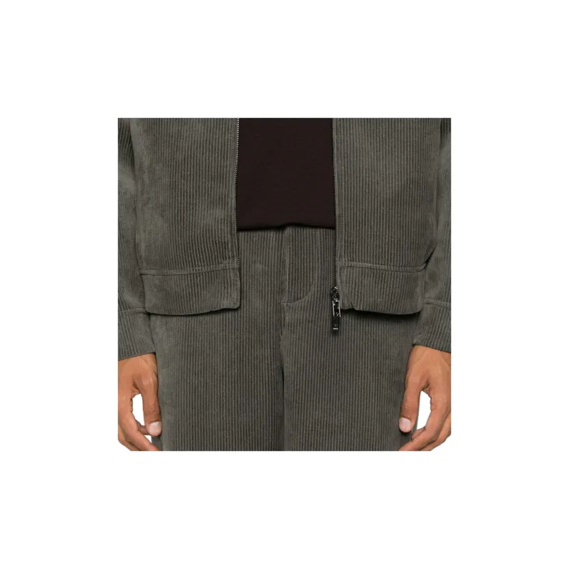 EMPORIO ARMANI SS24 Casual Pants Men's Feather Green-4