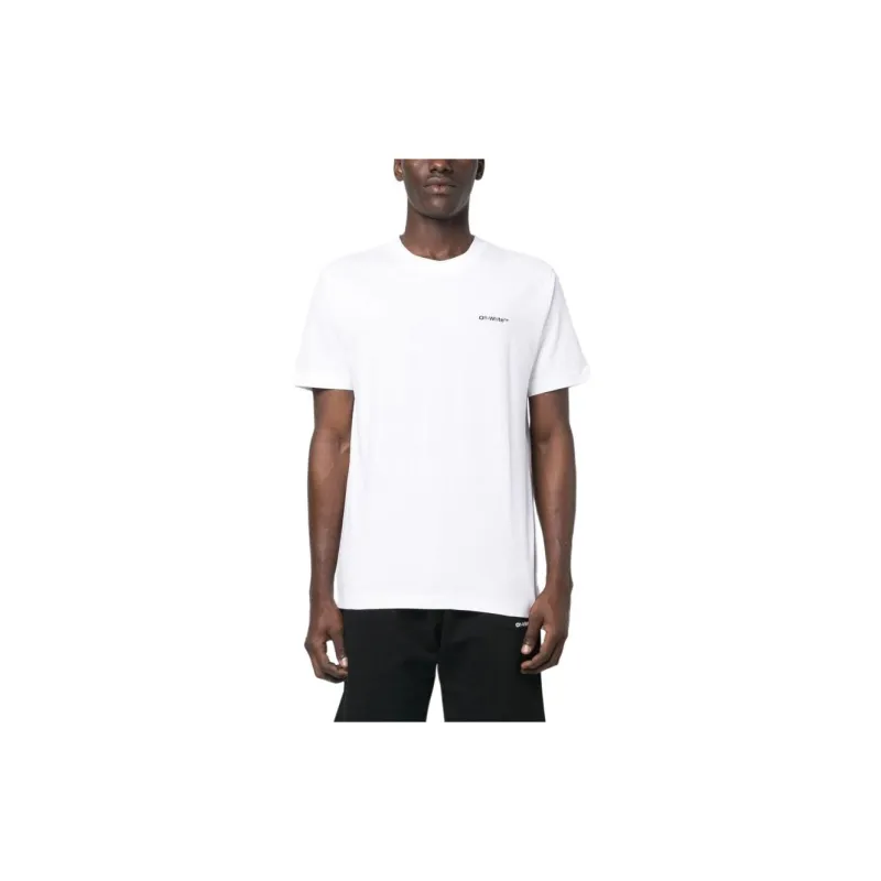 OFF WHITE Wave Outl Diag Slim S/S Tee-2